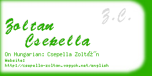 zoltan csepella business card